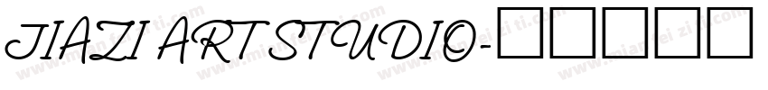 JIAZI ART STUDIO字体转换